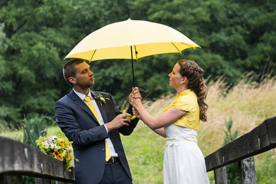 Hochzeitfoto in der Goldberger Mühle in Mettmann 