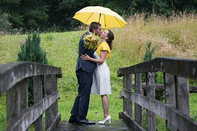 Hochzeitfoto in der Goldberger Mühle in Mettmann 