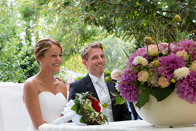 Hochzeitfoto im Schloß Eicherhof in Leichlingen