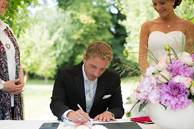 Hochzeitfoto im Schloß Eicherhof in Leichlingen