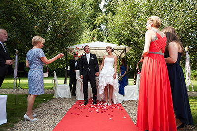 Hochzeitfoto im Schloß Eicherhof in Leichlingen