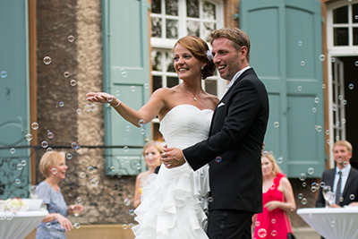 Hochzeitfoto im Schloß Eicherhof in Leichlingen