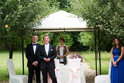 Hochzeitfoto im Schloß Eicherhof in Leichlingen