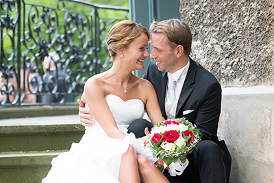 Hochzeitfoto im Schloß Eicherhof in Leichlingen