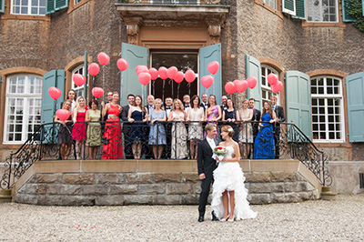 Hochzeitfoto im Schloß Eicherhof in Leichlingen