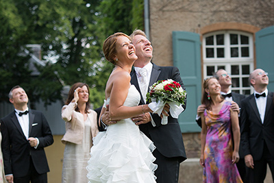 Hochzeitfoto im Schloß Eicherhof in Leichlingen