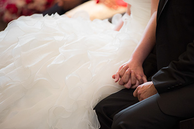 Hochzeitfoto in der Goldberger Mühle in Mettmann 