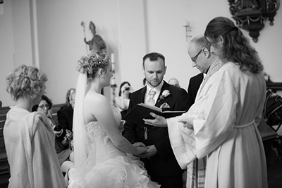 Hochzeitfoto in der Goldberger Mühle in Mettmann 