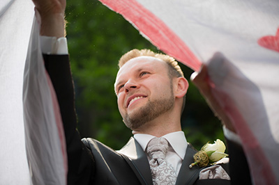 Hochzeitfoto in der Goldberger Mühle in Mettmann 