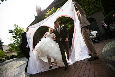 Hochzeitfoto in der Goldberger Mühle in Mettmann 