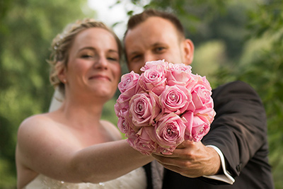 Hochzeitfoto in der Goldberger Mühle in Mettmann 