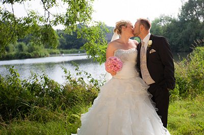 Hochzeitfoto in der Goldberger Mühle in Mettmann 