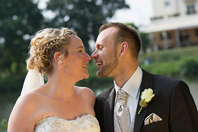 Hochzeitfoto in der Goldberger Mühle in Mettmann 