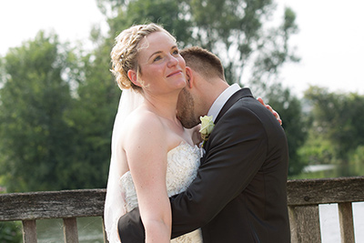 Hochzeitfoto in der Goldberger Mühle in Mettmann 