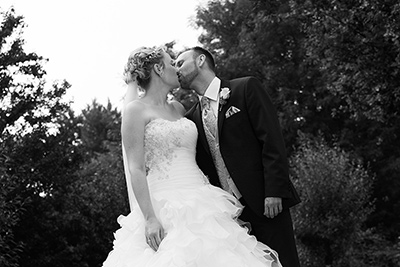 Hochzeitfoto in der Goldberger Mühle in Mettmann 