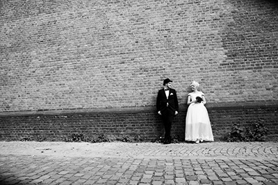 Hochzeitfoto in Düsseldorfer Altstadt