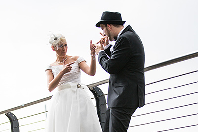 Hochzeitfoto in Düsseldorfer Altstadt