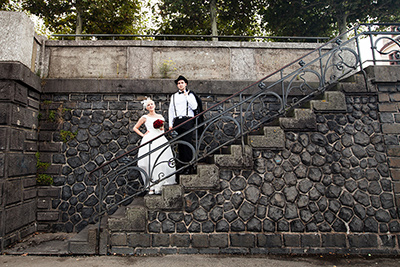 Hochzeitfoto in Düsseldorfer Altstadt