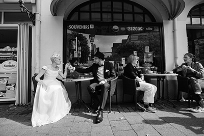 Hochzeitfoto in Düsseldorfer Altstadt