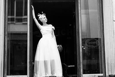 Hochzeitfoto in Düsseldorfer Altstadt