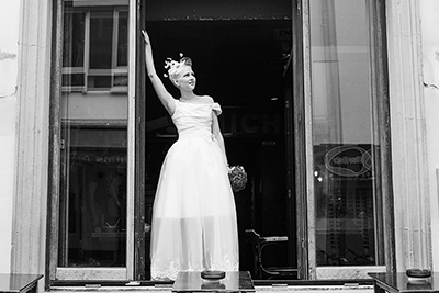 Hochzeitfoto in Düsseldorfer Altstadt