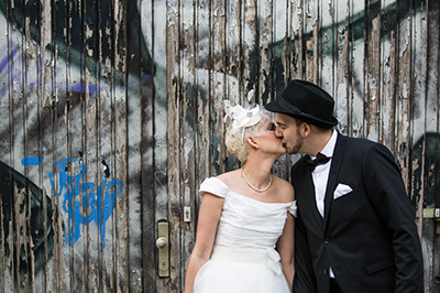 Hochzeitfoto in Düsseldorfer Altstadt