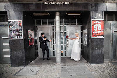 Hochzeitfoto in Düsseldorfer Altstadt