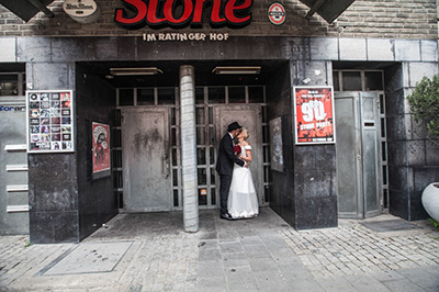 Hochzeitfoto in Düsseldorfer Altstadt