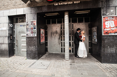 Hochzeitfoto in Düsseldorfer Altstadt