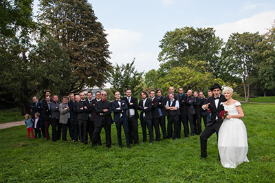 Hochzeitfoto in Düsseldorfer Altstadt