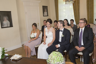 Hochzeitfoto in der Goldberger Mühle in Mettmann 