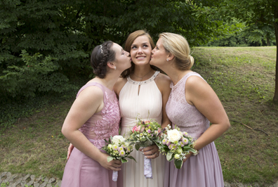 Hochzeitfoto in der Goldberger Mühle in Mettmann 