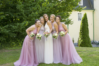 Hochzeitfoto in der Goldberger Mühle in Mettmann