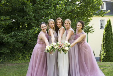 Hochzeitfoto in der Goldberger Mühle in Mettmann