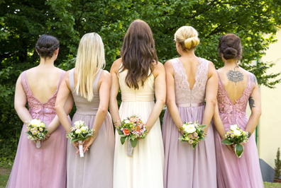 Hochzeitfoto in der Goldberger Mühle in Mettmann