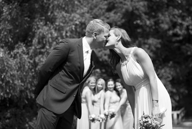 Hochzeitfoto in der Goldberger Mühle in Mettmann