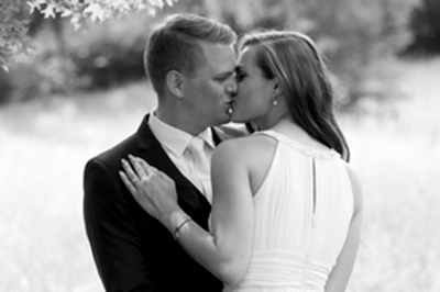 Hochzeitfoto in der Goldberger Mühle in Mettmann