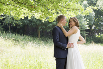 Hochzeitfoto in der Goldberger Mühle in Mettmann