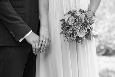 Hochzeitfoto in der Goldberger Mühle in Mettmann