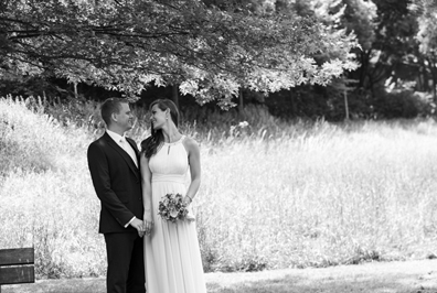 Hochzeitfoto in der Goldberger Mühle in Mettmann