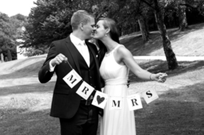 Hochzeitfoto in der Goldberger Mühle in Mettmann