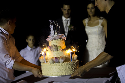 Hochzeitfoto in der St. Lambertus-Kirche in Mettmann und in der Villa Media in Wuppertal