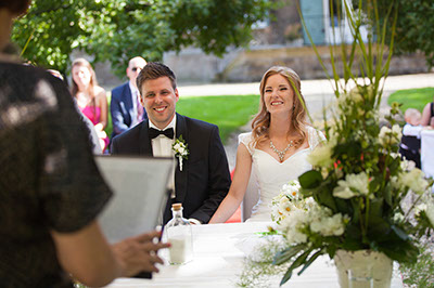 Hochzeitfoto im Schloß Eicherhof in Leichlingen