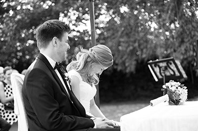 Hochzeitfoto im Schloß Eicherhof in Leichlingen