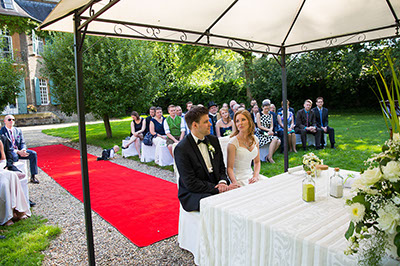 Hochzeitfoto im Schloß Eicherhof in Leichlingen