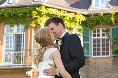 Hochzeitfoto im Schloß Eicherhof in Leichlingen