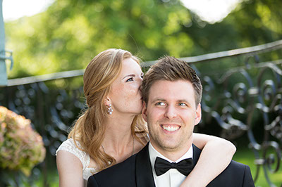 Hochzeitfoto im Schloß Eicherhof in Leichlingen