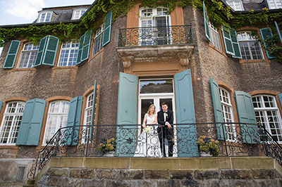 Hochzeitfoto im Schloß Eicherhof in Leichlingen