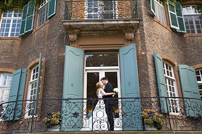 Hochzeitfoto im Schloß Eicherhof in Leichlingen