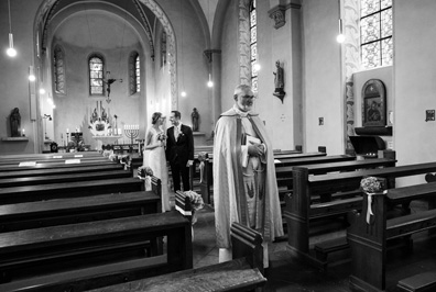 Hochzeitfoto in der Goldberger Mühle in Mettmann